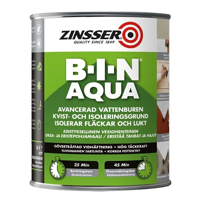 B-I-N® AQUA Kvist- och isoleringsgrundfärg.se
