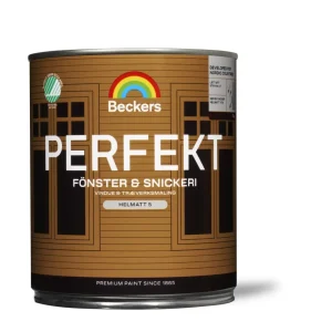 Beckers Perfekt Fönster & Snickeri Helmatt Vit 0.68L