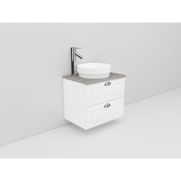 Badrumsmöbel Flexline Modell 12 60cm, Vit, Fasad Ram | Stuvbutiken