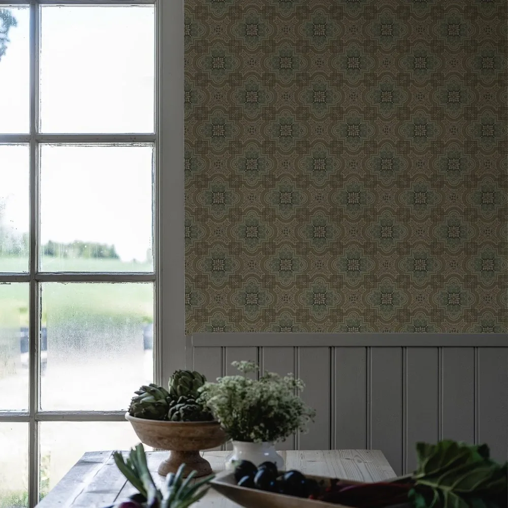 Duro Alnön 517-02 Tapet Gammelsvenska Klassiker 1850-1950 Beige