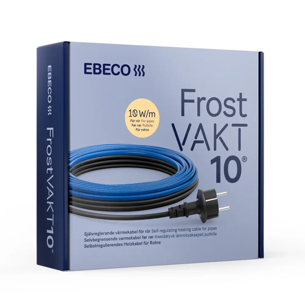 Ebeco Frostvakt 10 Värmekabel 10-20 W/m, självreglerande, stickkontakt 40 m, 400 W