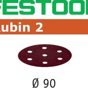 Festool STF RU2 Slippapper 90mm, 6-hålat, 50-pack P220