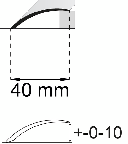 NIVÅLIST HABO SA78 MATTVIT 2000MM, SB