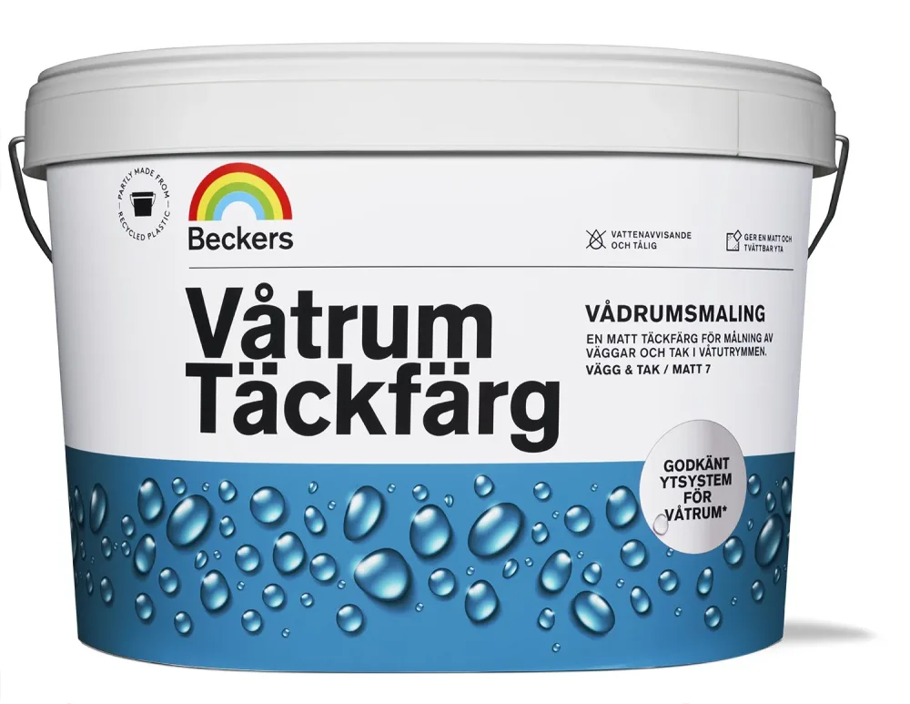 Beckers Våtrum Täckfärg Vit 10L