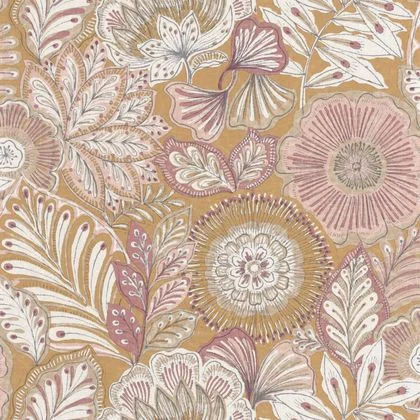Casadeco - Batik Jaune Safran Bali Cad tapet - Köp online