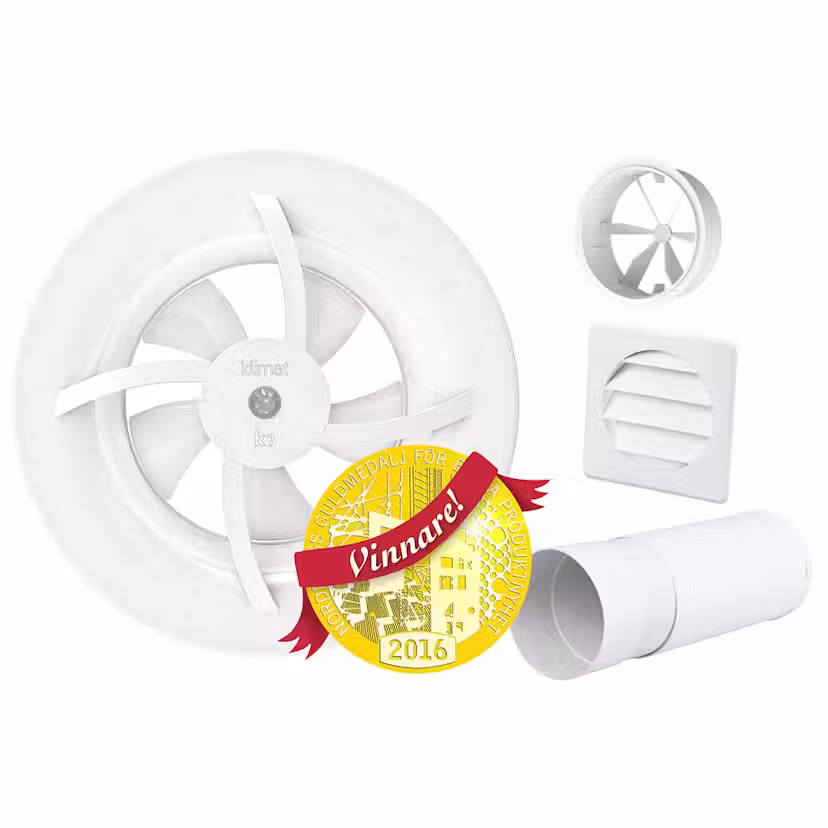 Badrumsfläkt Klimatfabriken K7 Paket