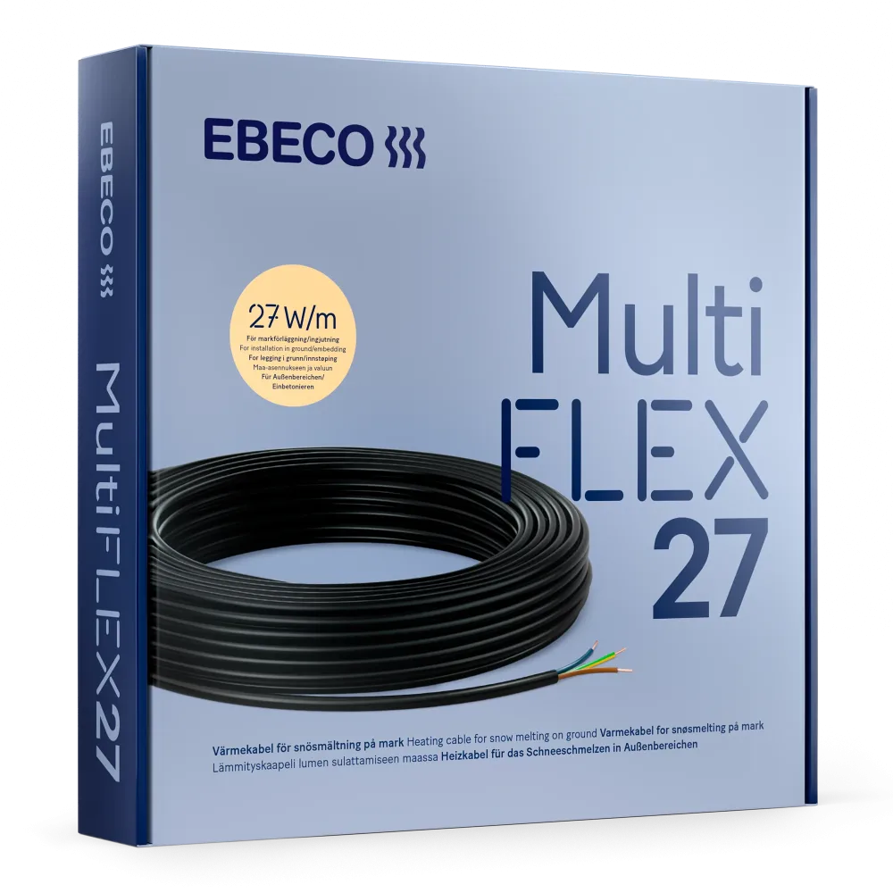 Ebeco MultiFlex 27 Värmekabel 27 W/m 68 m, 1850W
