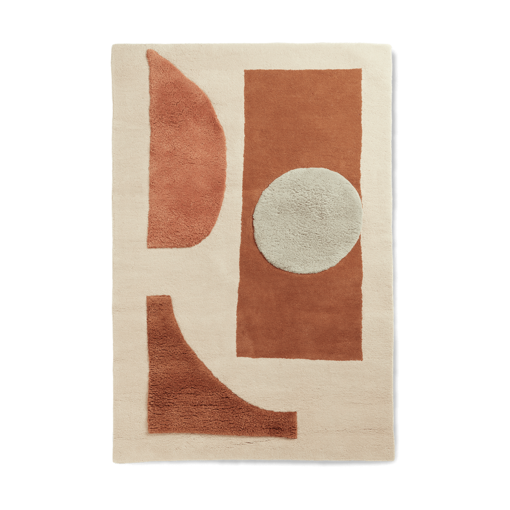 Bloco tuftad matta, Blush-off white, 120x180 cm