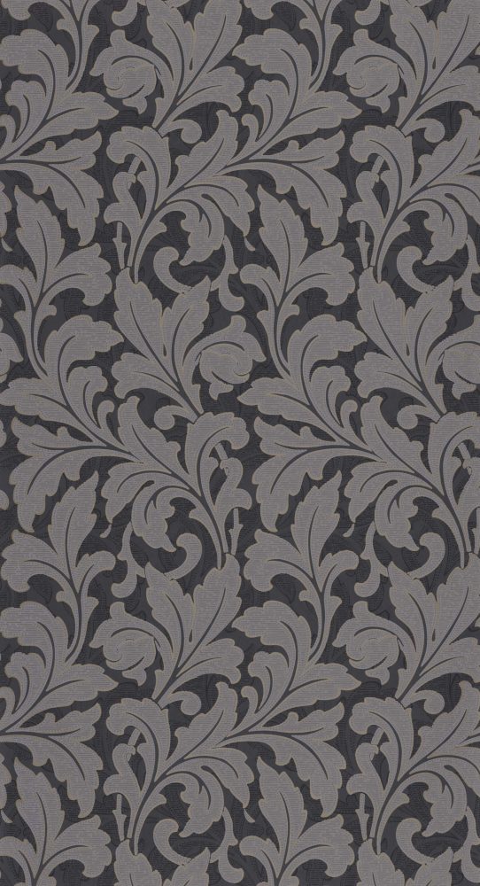 Casadeco - Acanthe Noir Arts & Crafts tapet - Köp online