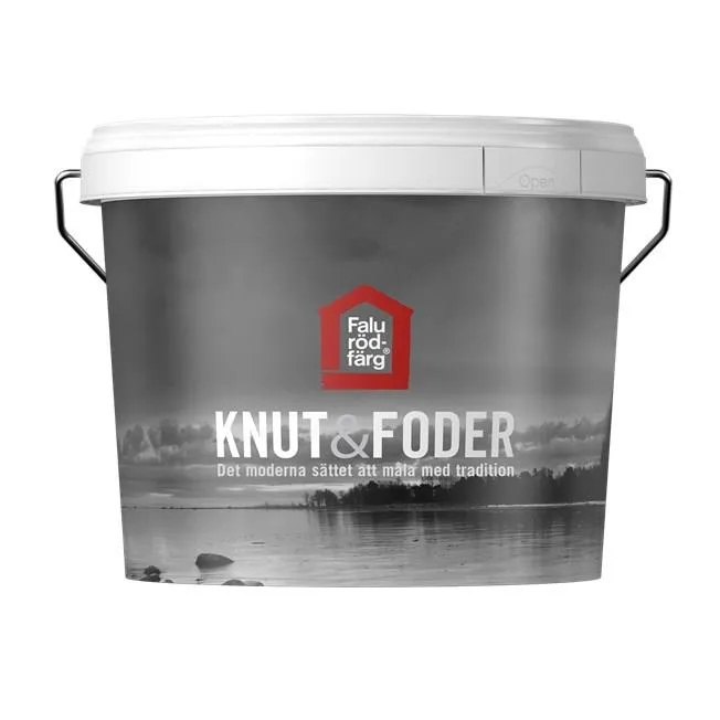 Falu Rödfärg Knut&Foder Fasadfärg helmatt Gul